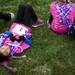 A Girls on the Run participant rests after the 5k on Sunday. Daniel Brenner I AnnArbor.com